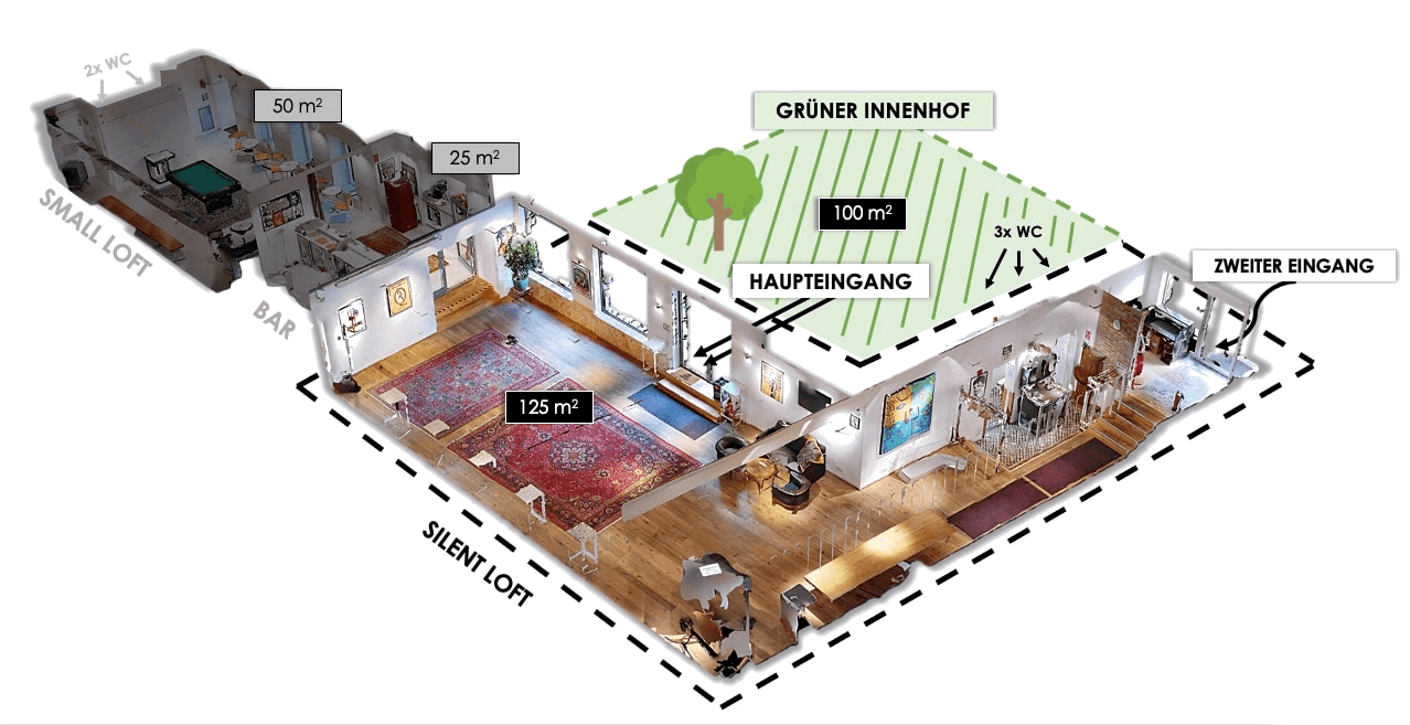 SILENT LOFT Modul 1 — Raumplan