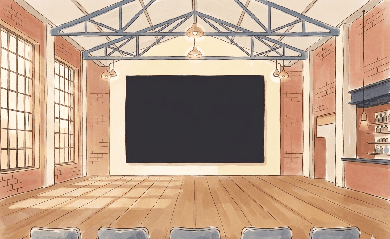 Grand Loft Illustration — Kinoatmosphäre